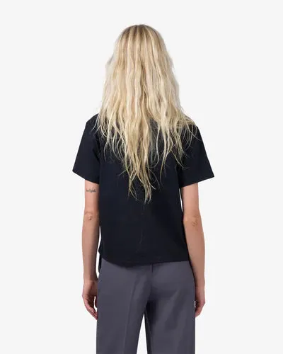 COLORFUL STANDARD Organic Boxy Crop Tee pacific blue