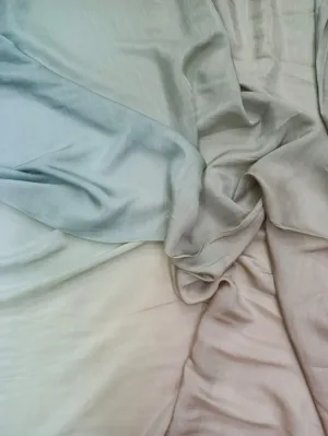 Copy of Artisanal Hand Dyed Soft Modal Muslin Mul Silk Ombre Shaded Fabric