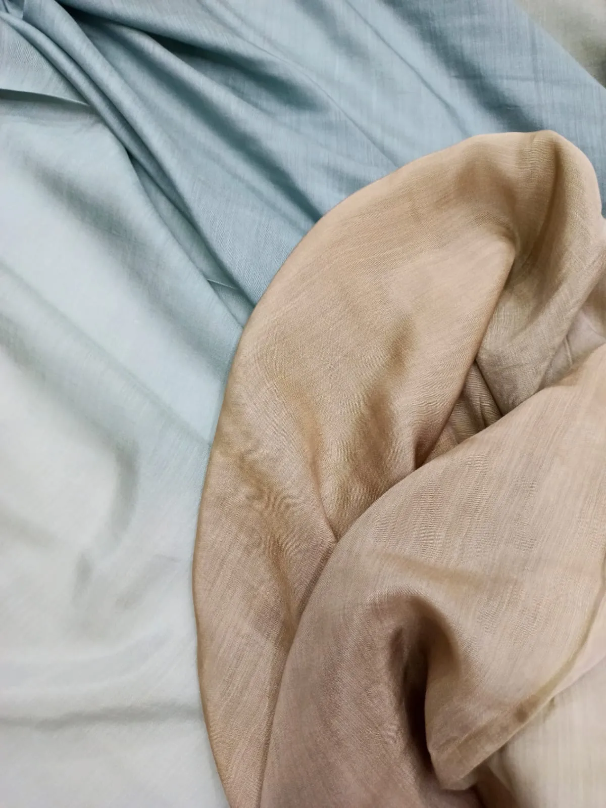 Copy of Artisanal Hand Dyed Soft Modal Muslin Mul Silk Ombre Shaded Fabric