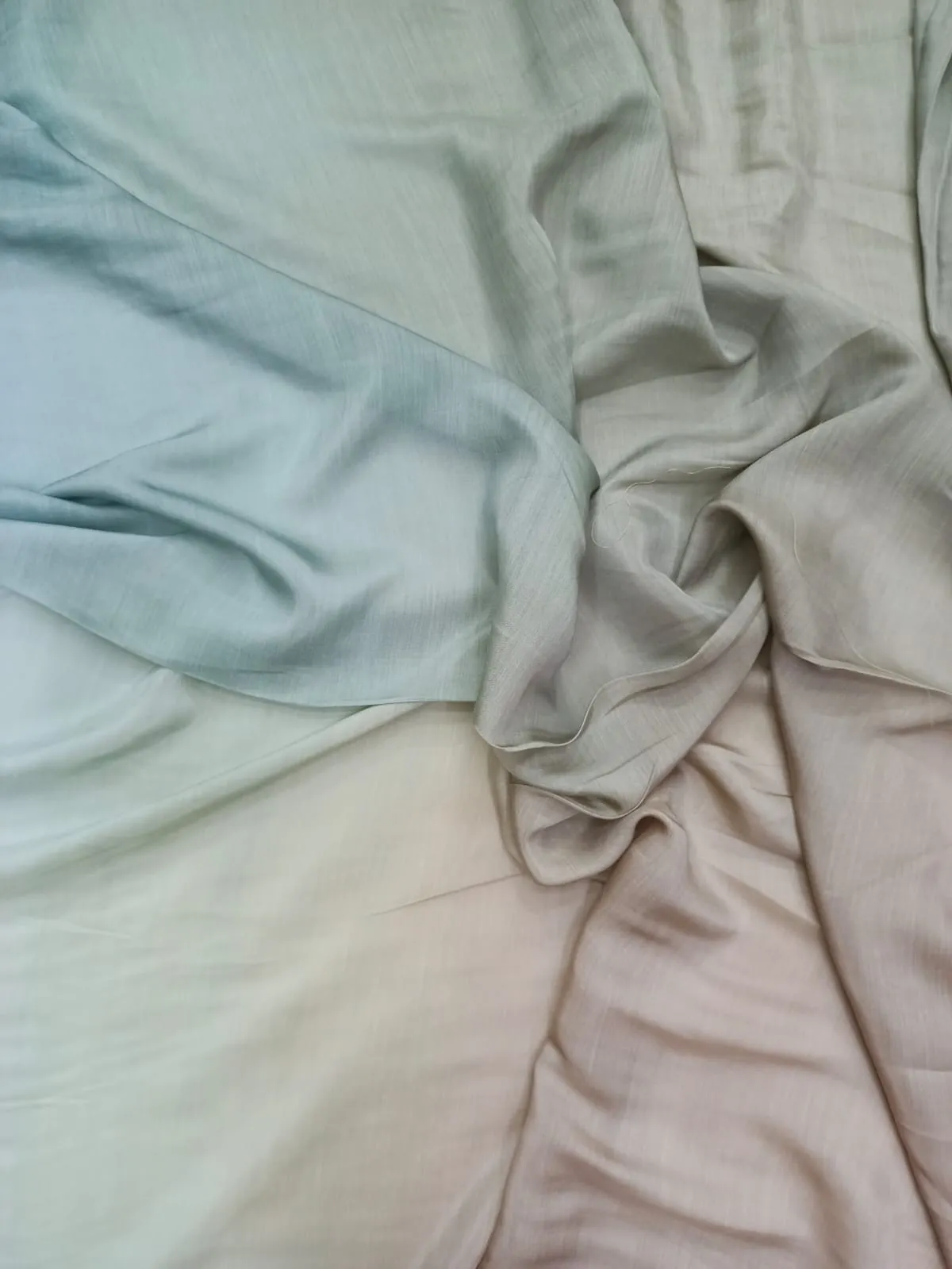 Copy of Artisanal Hand Dyed Soft Modal Muslin Mul Silk Ombre Shaded Fabric