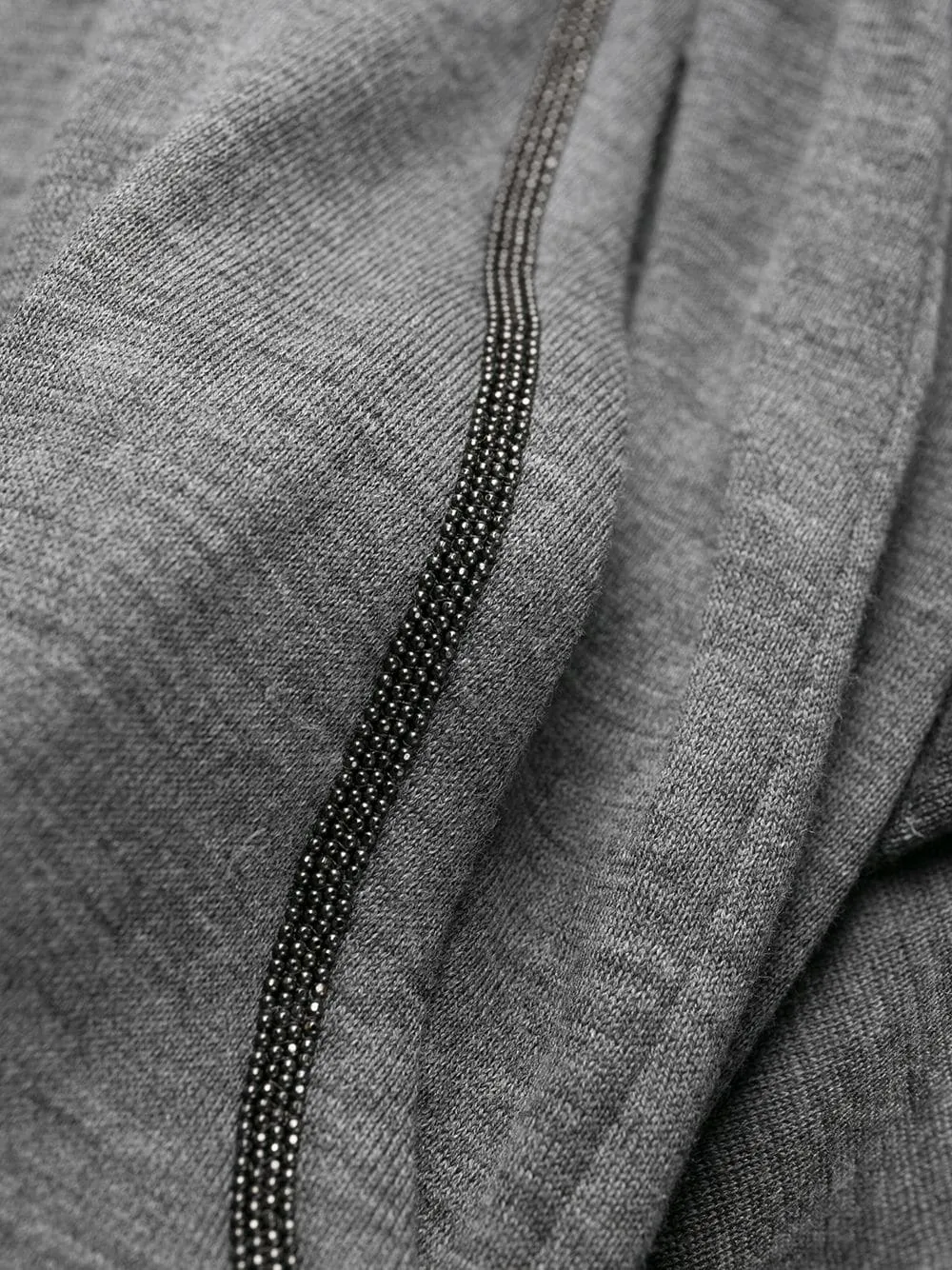 Cotton and silk blend trousers