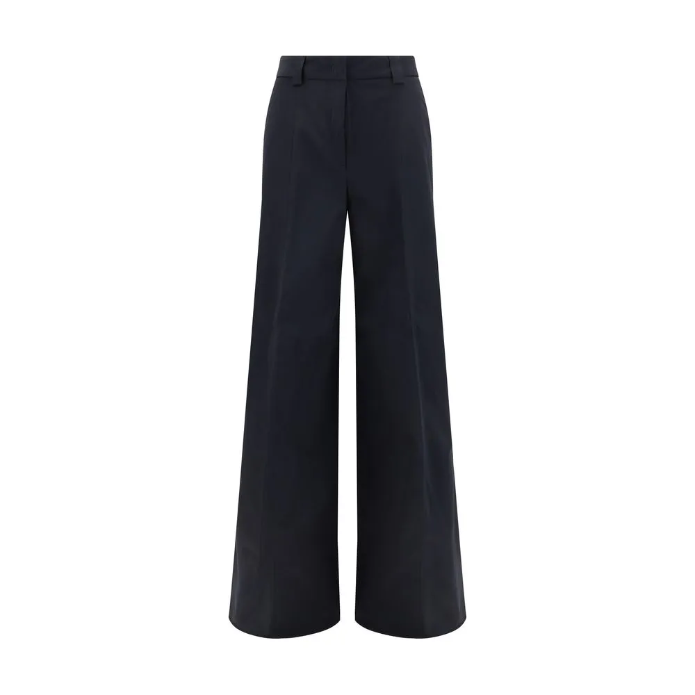 Cotton Wide Leg Pants
