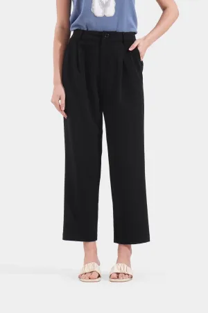 Cozy: Twill Tapered Trousers
