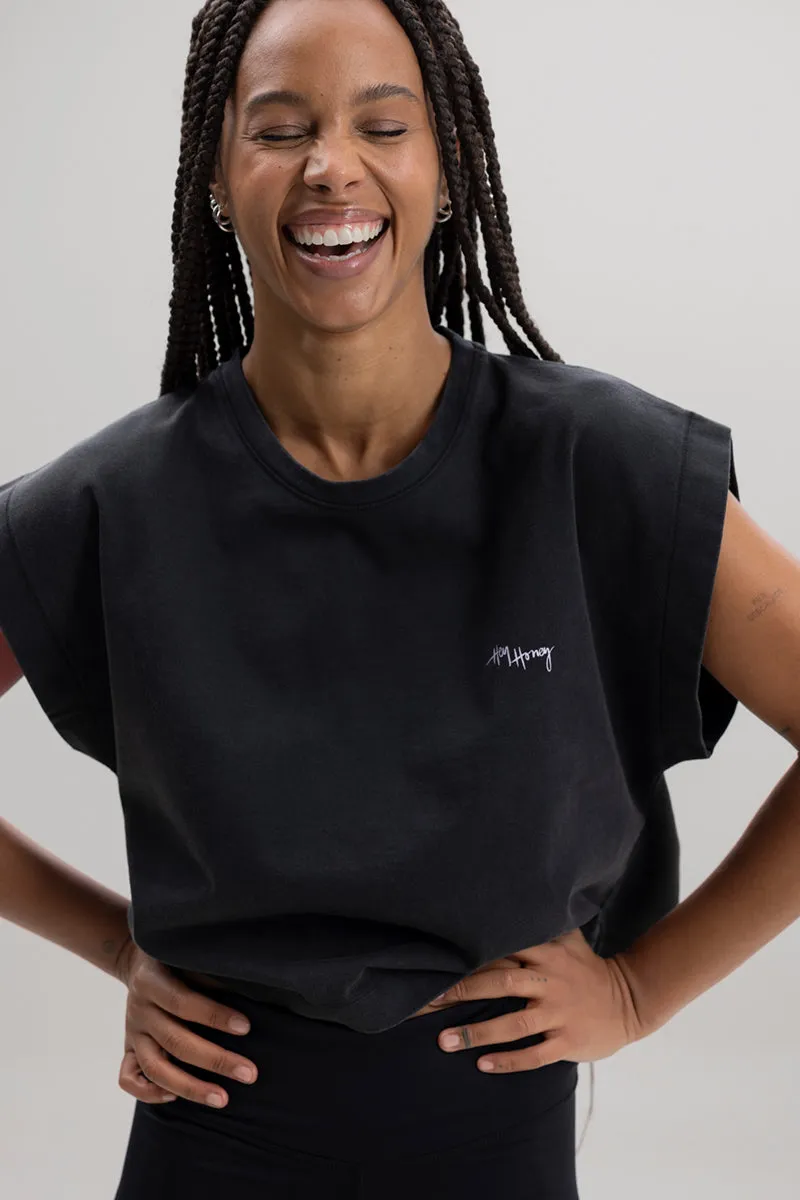 Cropped Shirt Black