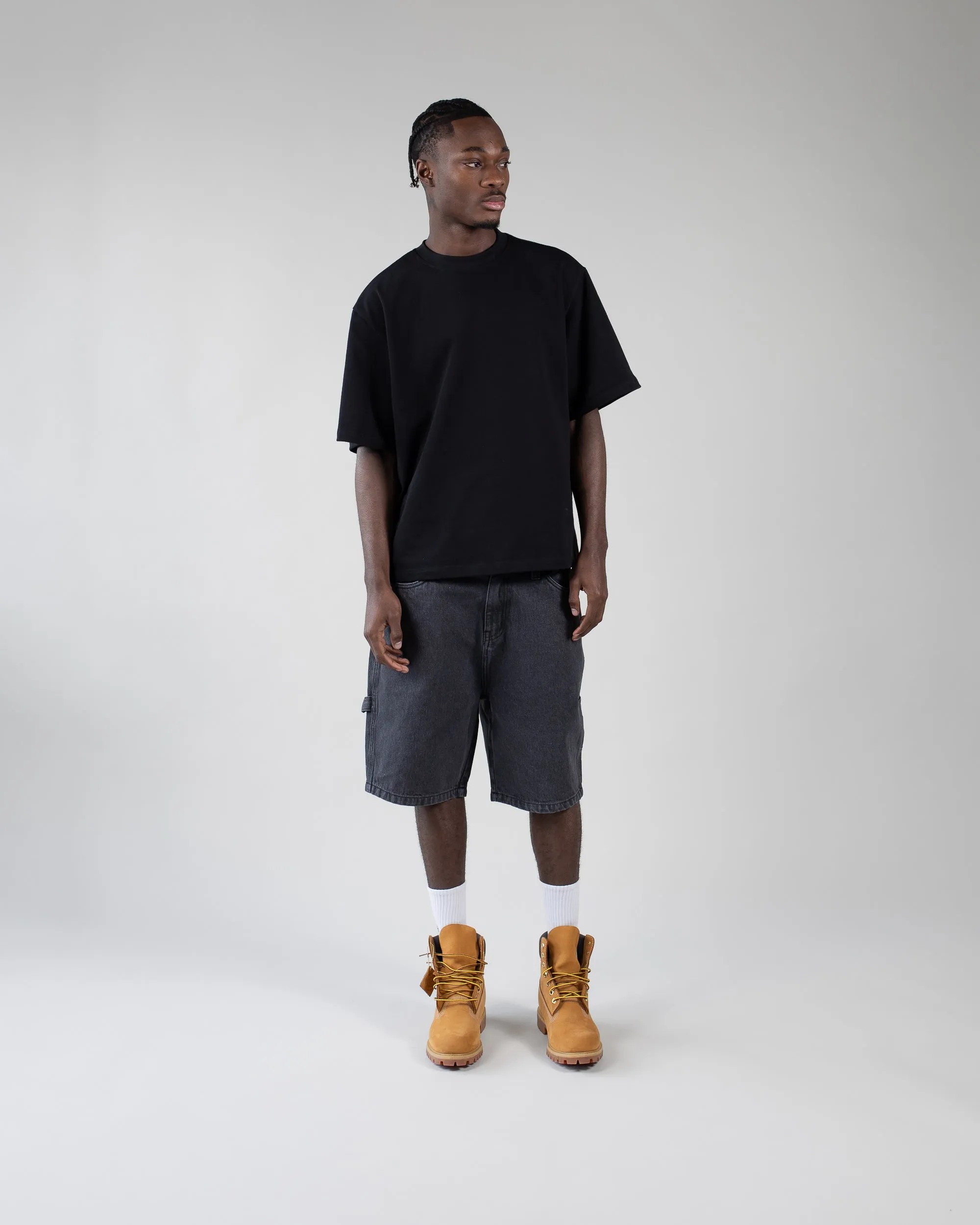 Cropped T-Shirt - Black