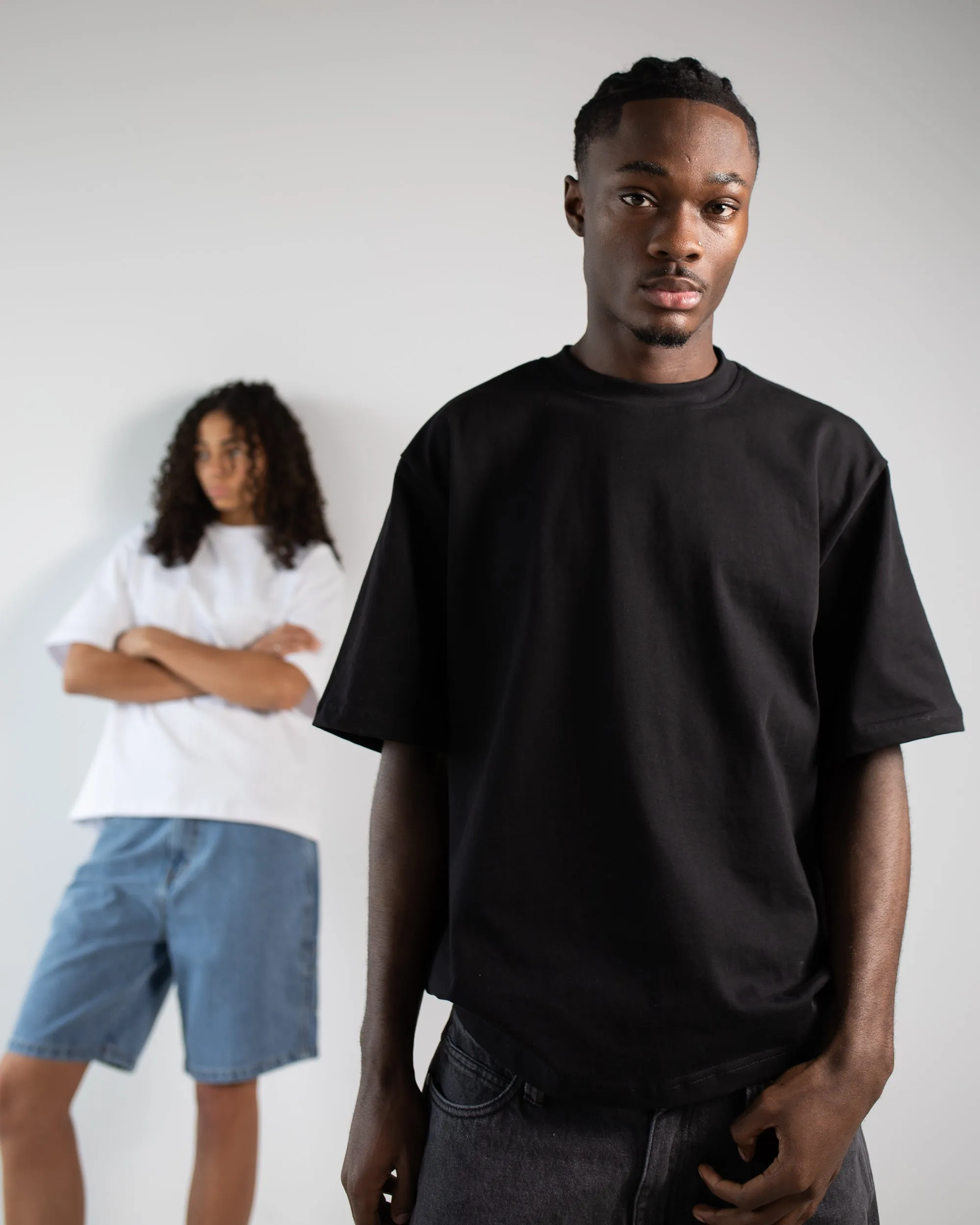 Cropped T-Shirt - Black