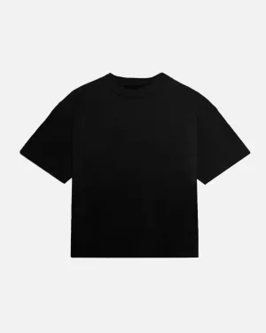 Cropped T-Shirt - Black