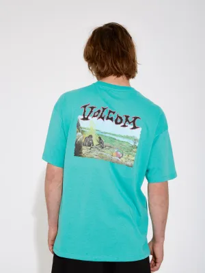 Crossworld T-shirt - TEMPLE TEAL