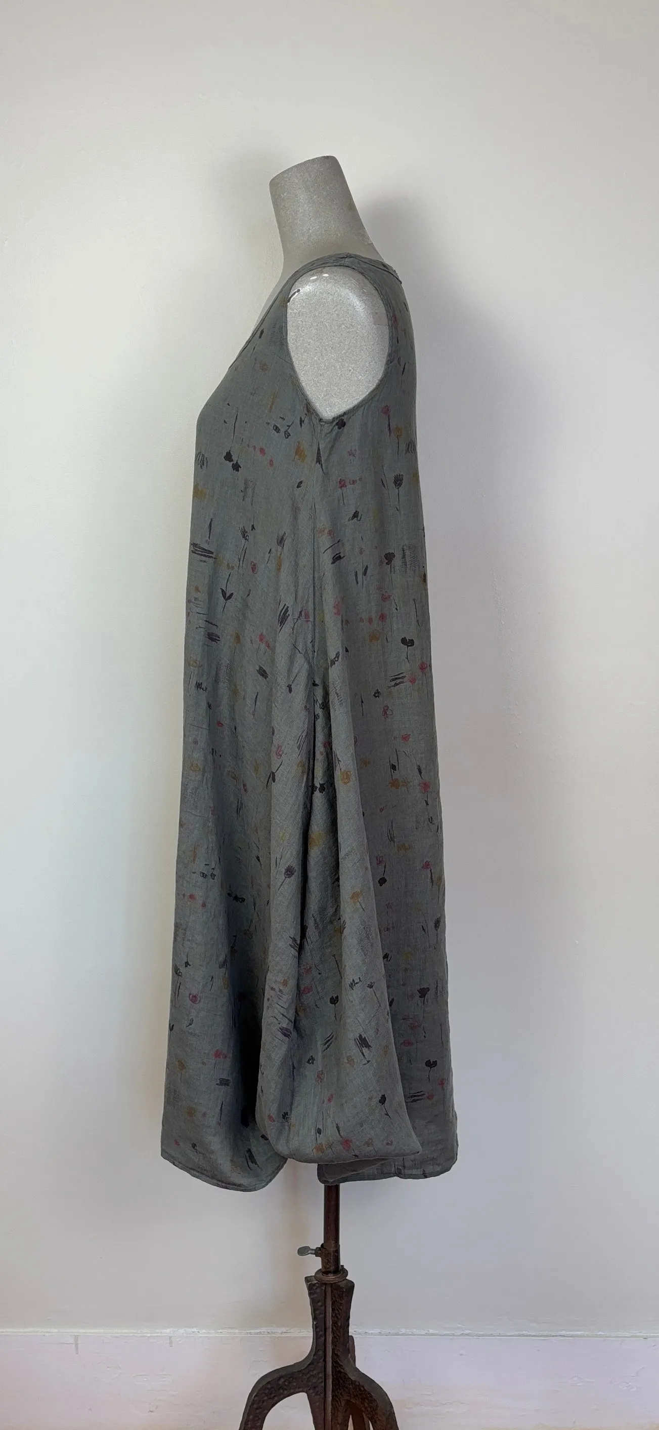 Cut Loose  ~  Button Bubble Dress - Graffiti Floral