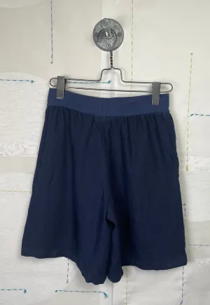 Cut Loose  ~  Solid Linen Walking Shorts - Nightsky