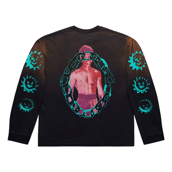 D-R-G-N Xiao Long LS Tee Bleached Black