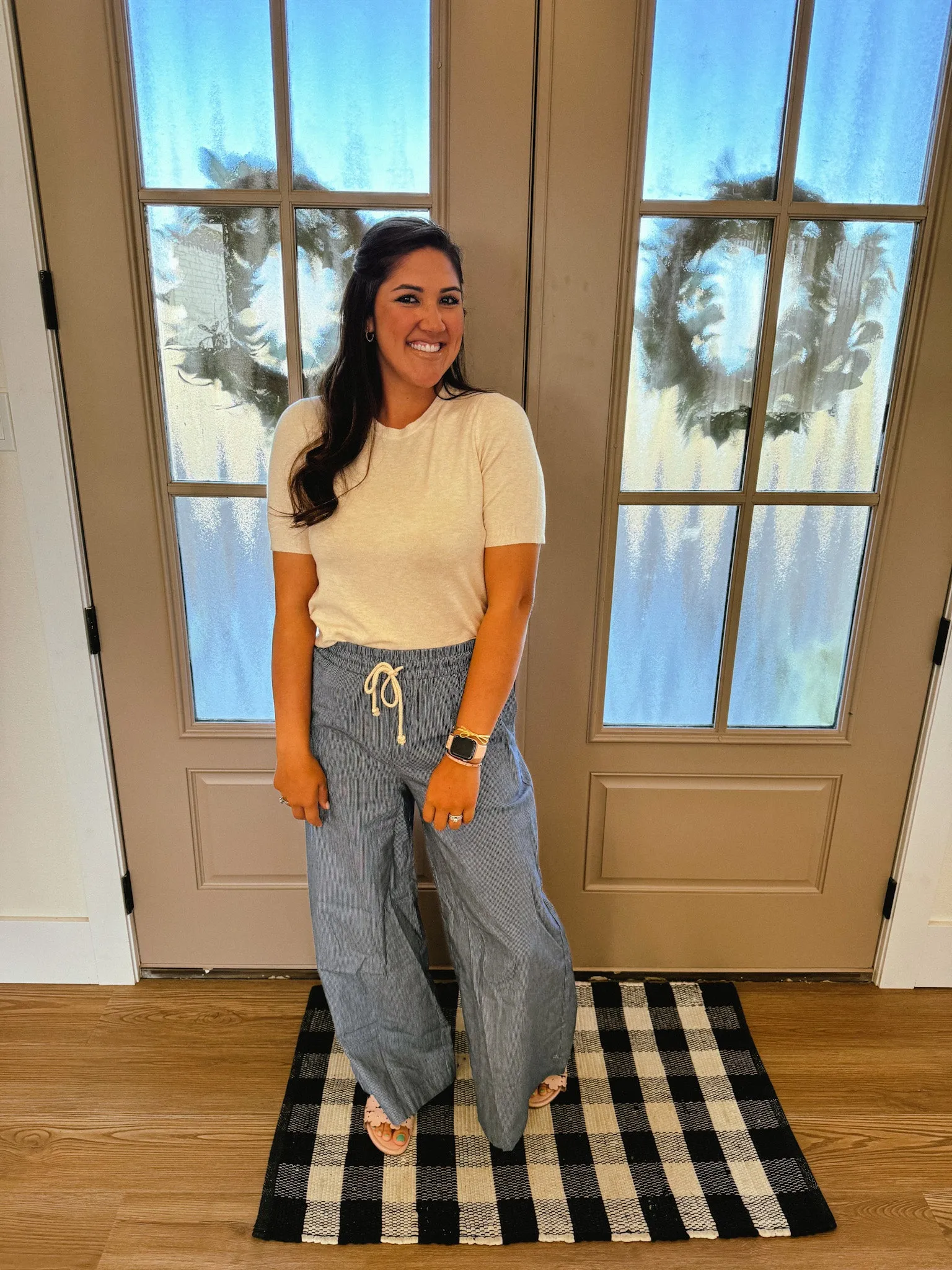 Denim Wide Leg Bottoms
