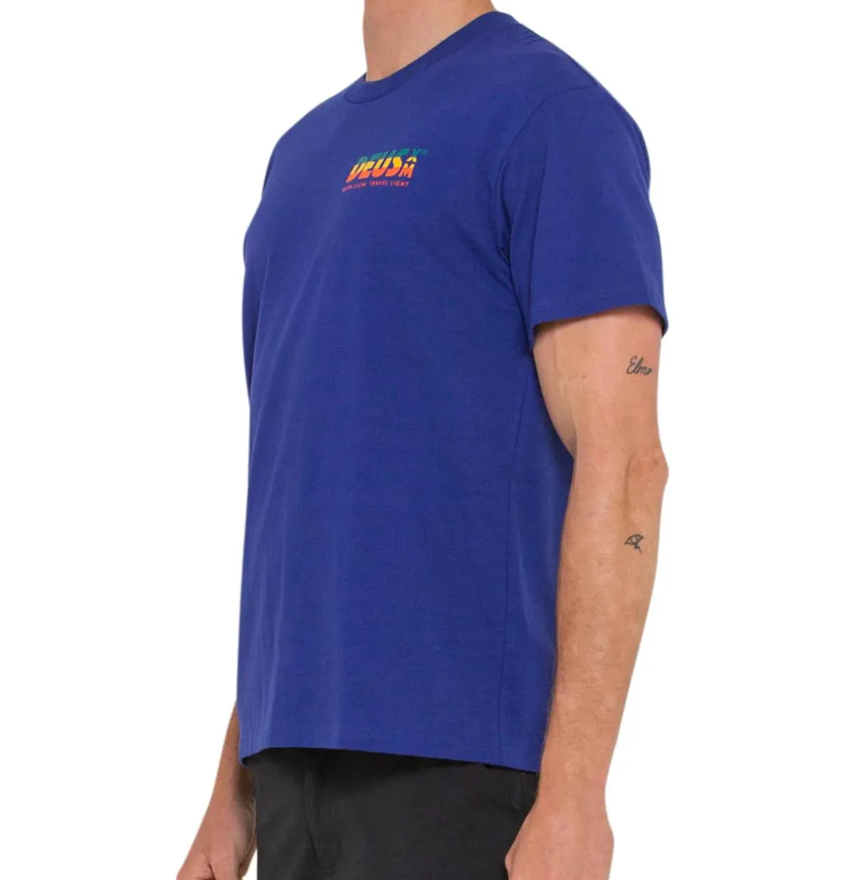 Deus ex Machina Mens Blue Short Sleeve T-Shirt Size Medium (New)