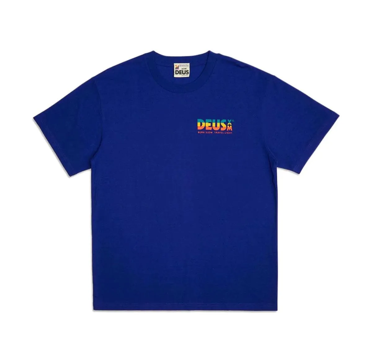 Deus ex Machina Mens Blue Short Sleeve T-Shirt Size Medium (New)