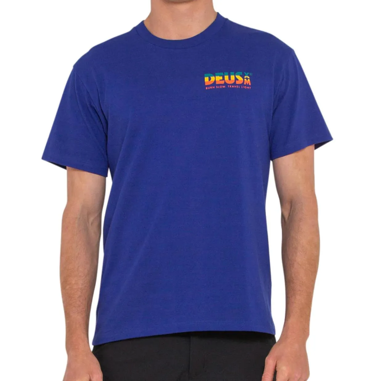 Deus ex Machina Mens Blue Short Sleeve T-Shirt Size Medium (New)