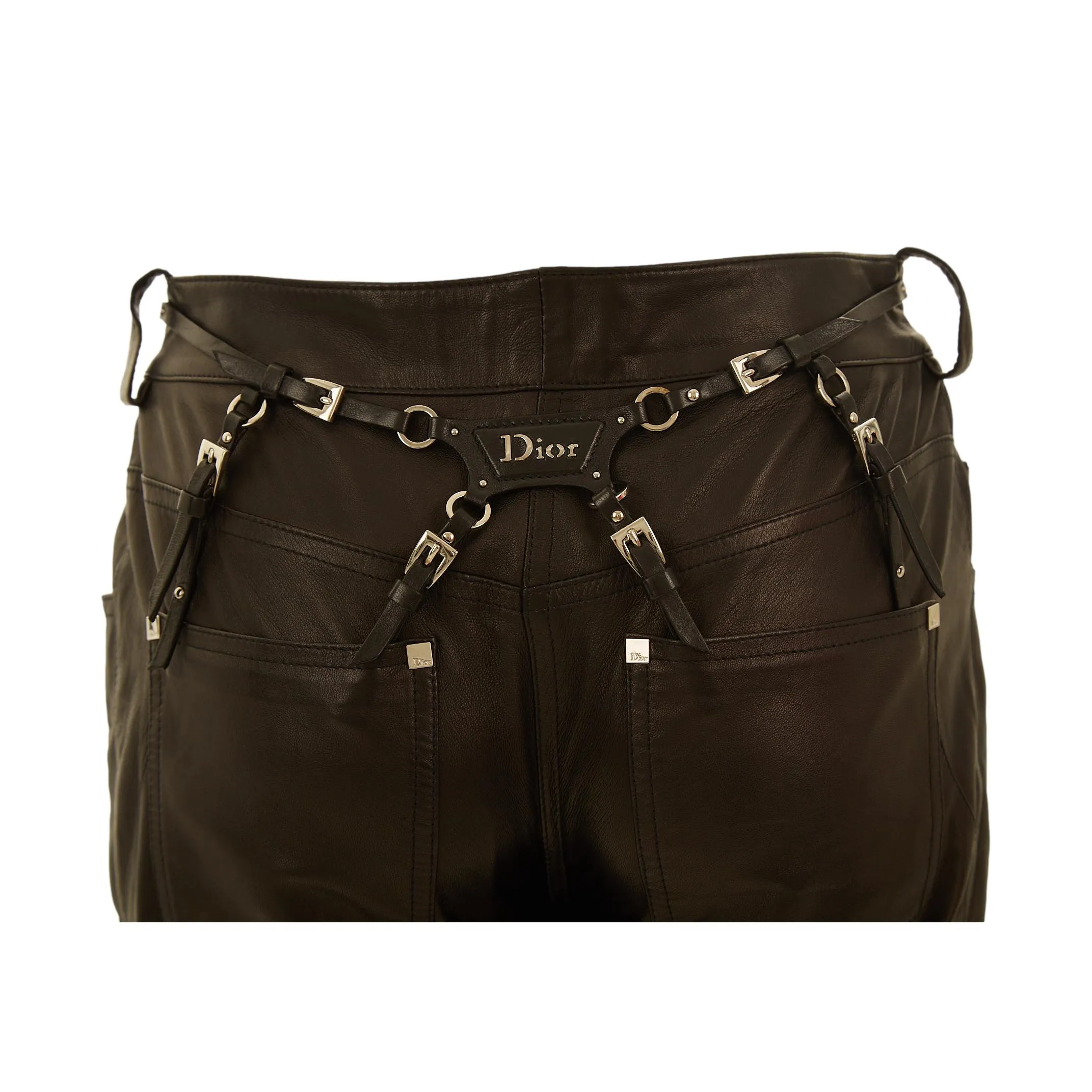 Dior Black Bondage Pants
