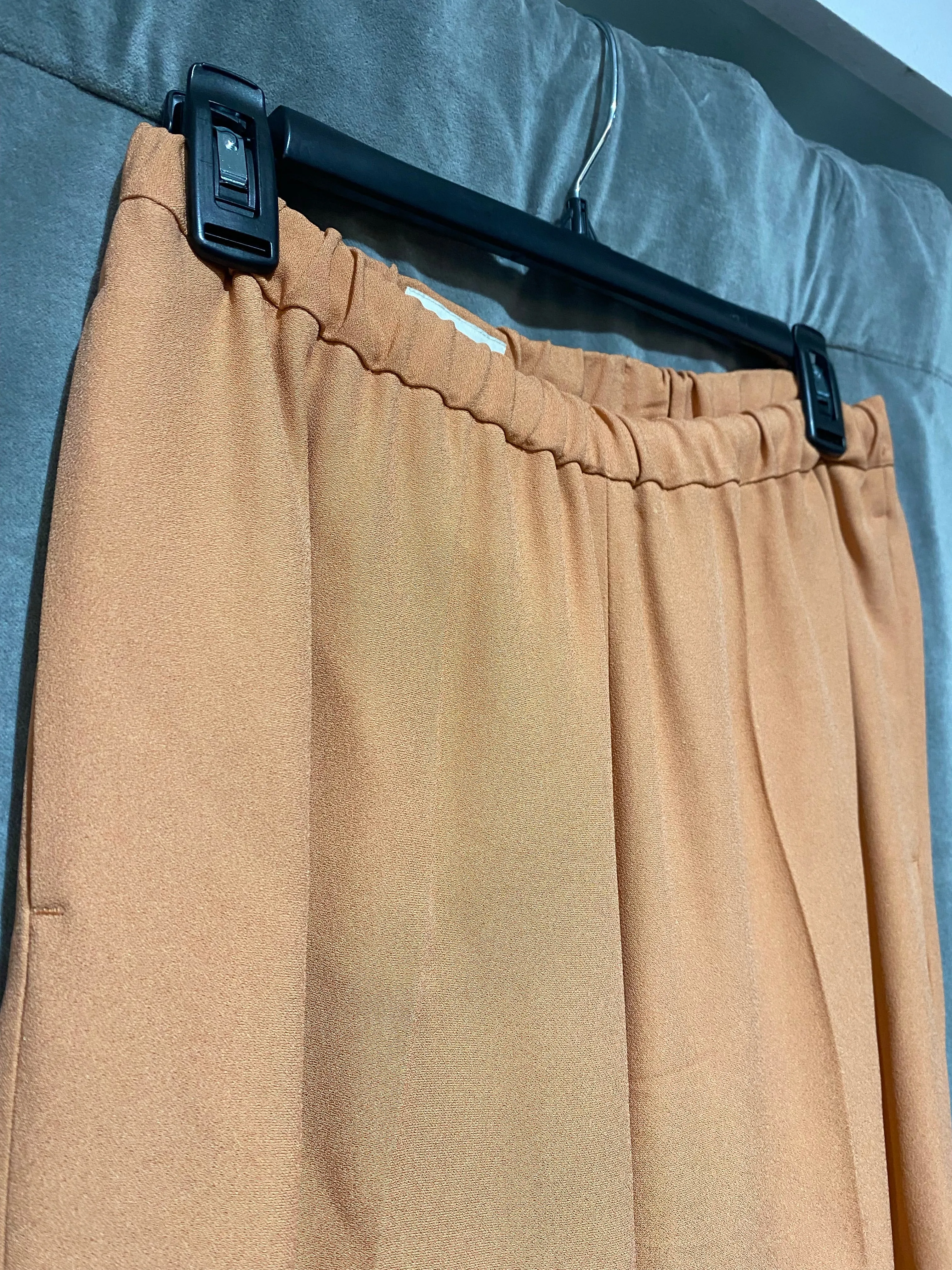 Dries Van Noten Muted Orange Elastic Waist Pants