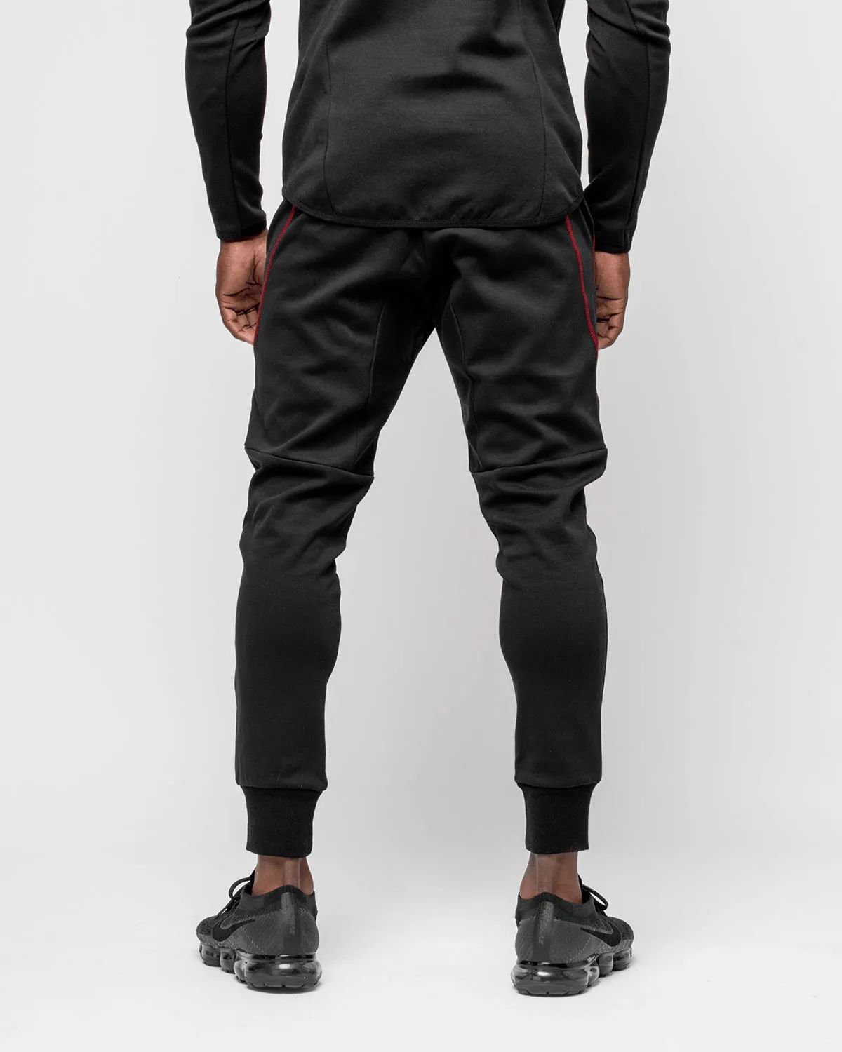 Dual Joggers Black & Red