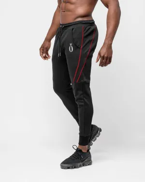 Dual Joggers Black & Red