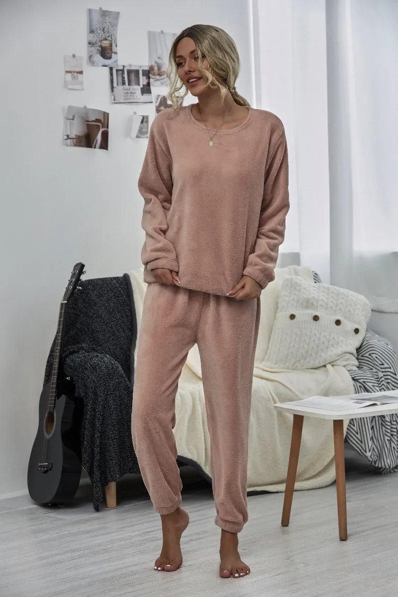 Dusty Pink Crewneck Sweatshirt & Joggers