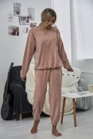 Dusty Pink Crewneck Sweatshirt & Joggers