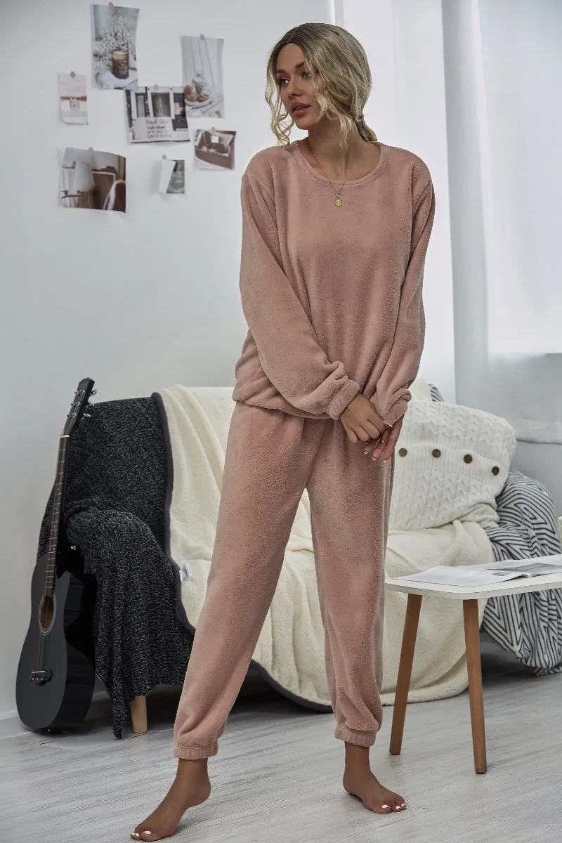 Dusty Pink Crewneck Sweatshirt & Joggers
