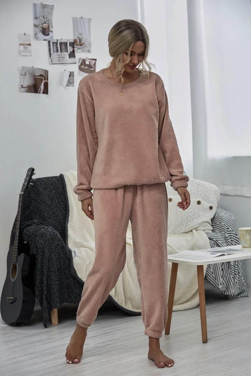 Dusty Pink Crewneck Sweatshirt & Joggers