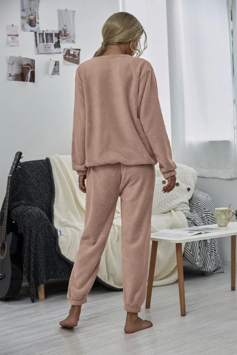 Dusty Pink Crewneck Sweatshirt & Joggers