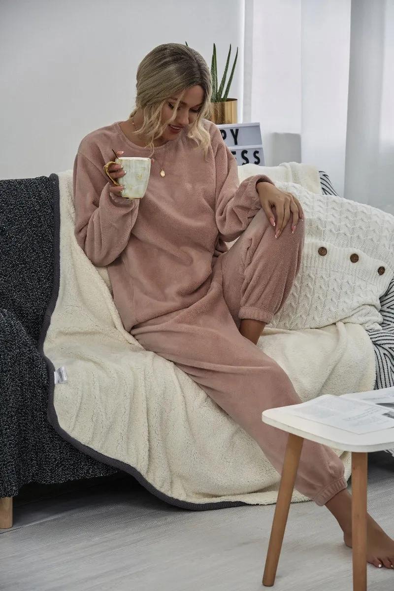 Dusty Pink Crewneck Sweatshirt & Joggers