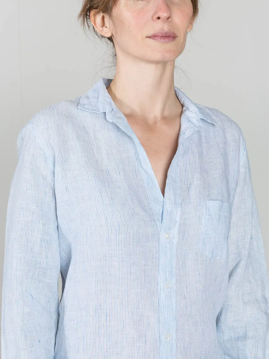 eileen shirt - blue stripe