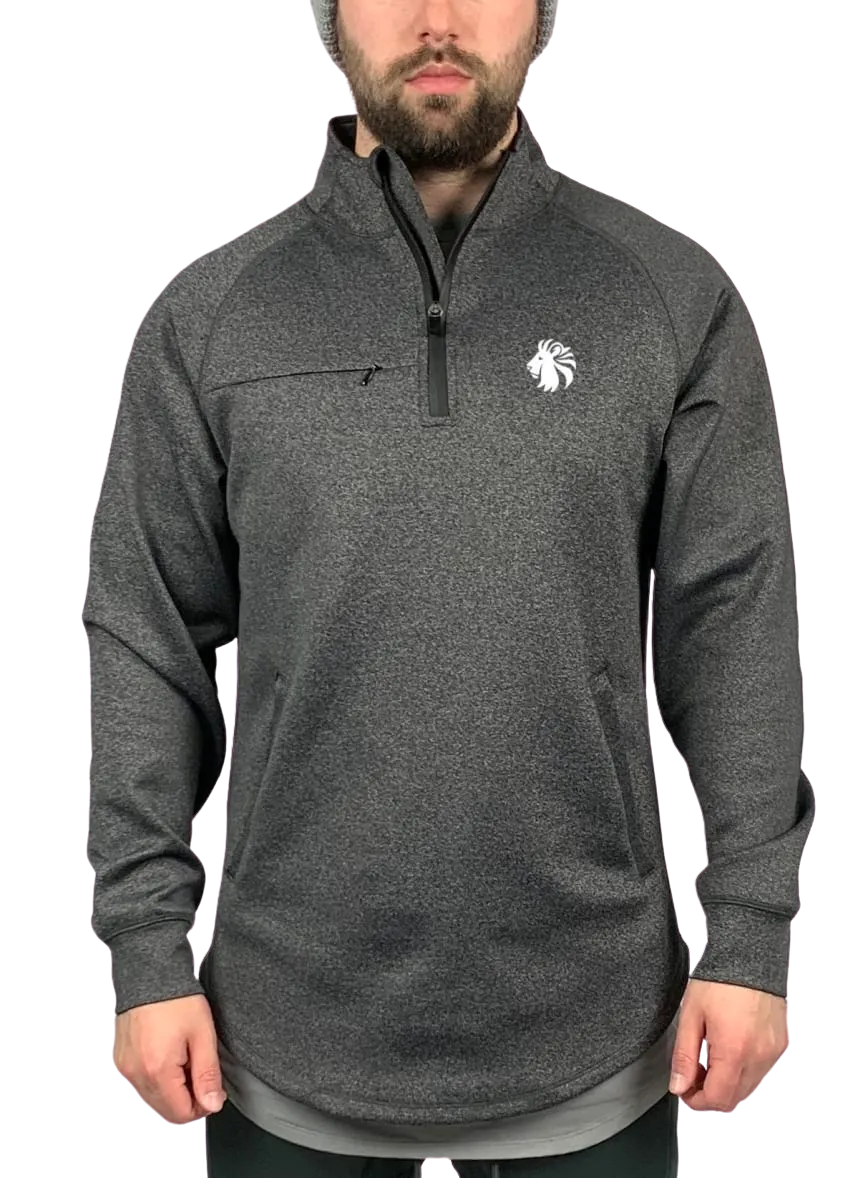 Elevate 1/4 Zip Pullover - Dark Heather Grey
