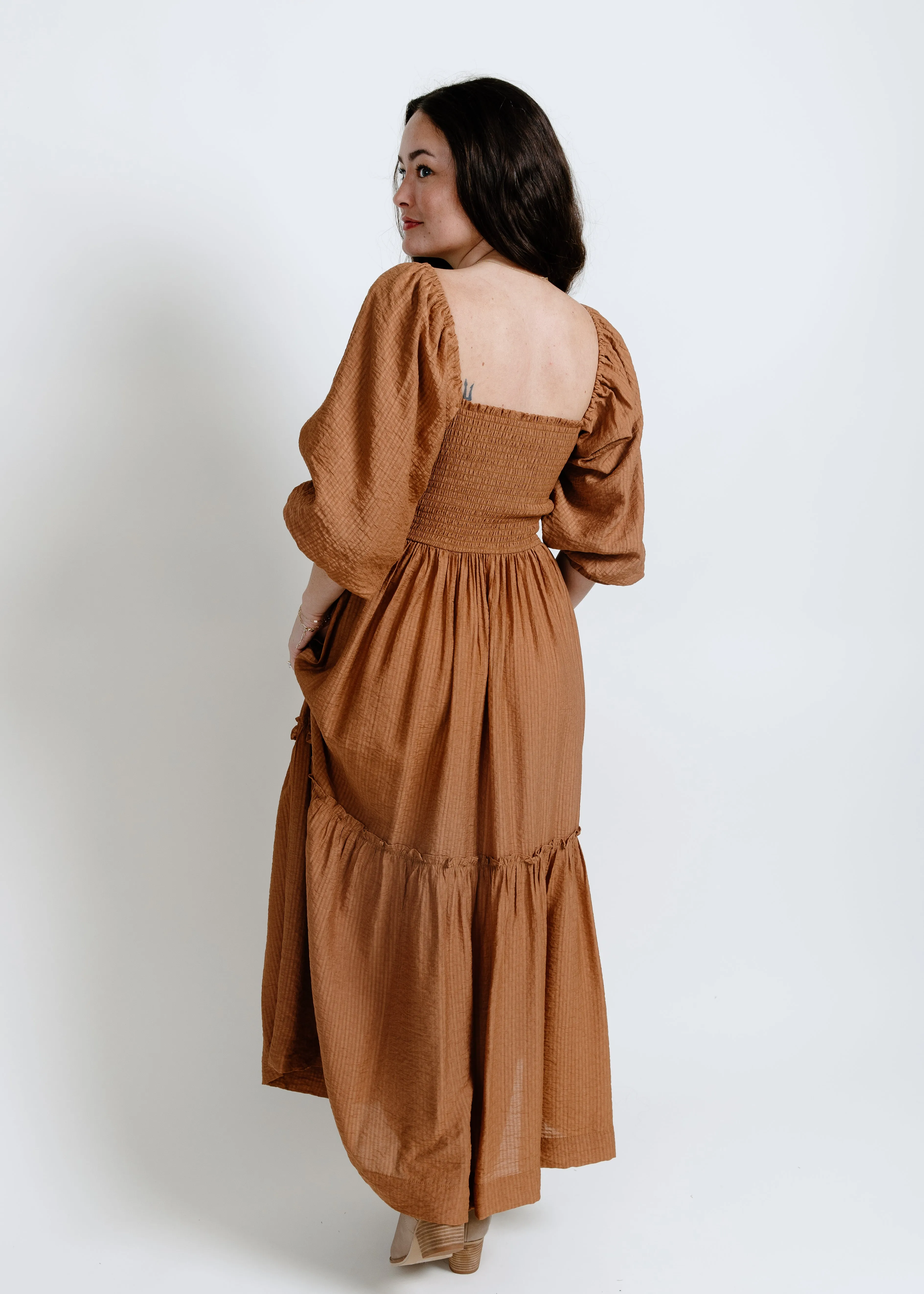 Eliana Tiered Midi Dress