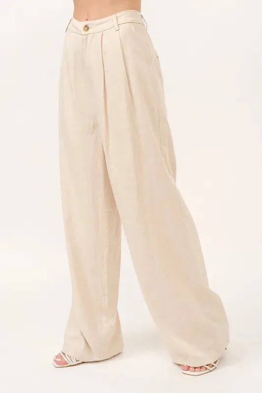 Elle Linen Blended Pants