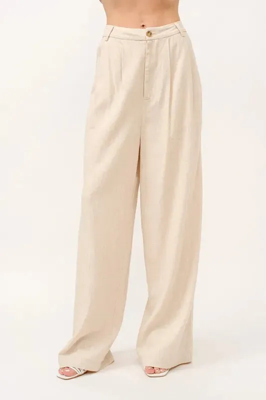 Elle Linen Blended Pants