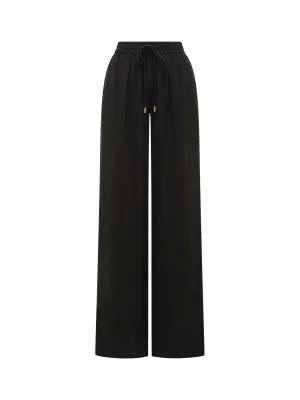 Emma Cupro Wide Leg Pants