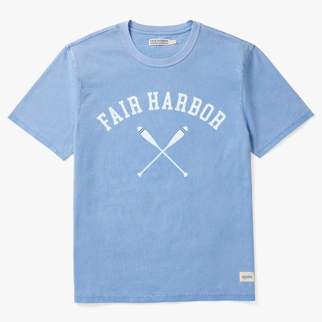 Fair Harbor Light Blue Rowing Tee