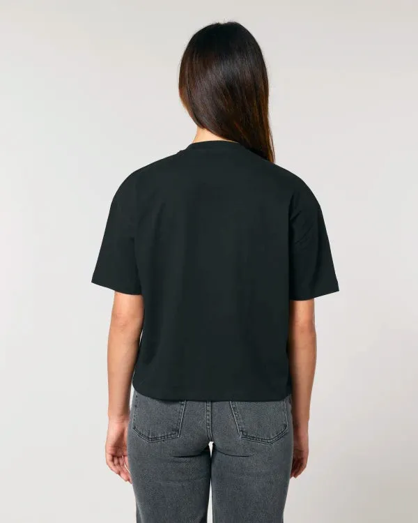 FAIRFITTERS Basic T-Shirt Boxy Fit Women  Nova black