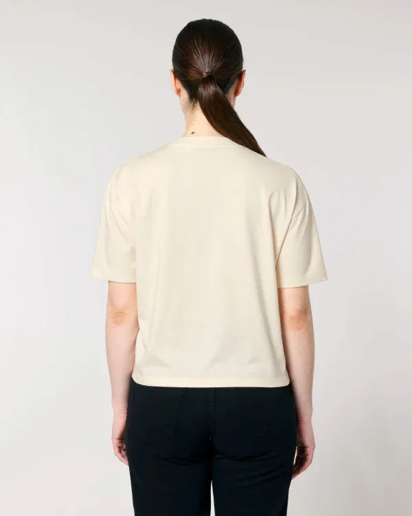 FAIRFITTERS Basic T-Shirt Boxy Fit Women  Nova natural raw
