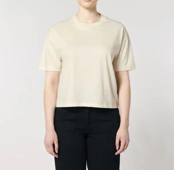 FAIRFITTERS Basic T-Shirt Boxy Fit Women  Nova natural raw