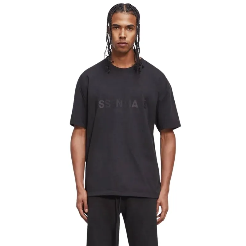 Fear of God Essentials Boxy T-Shirt Applique Logo Dark Slate/Stretch Limo/Black
