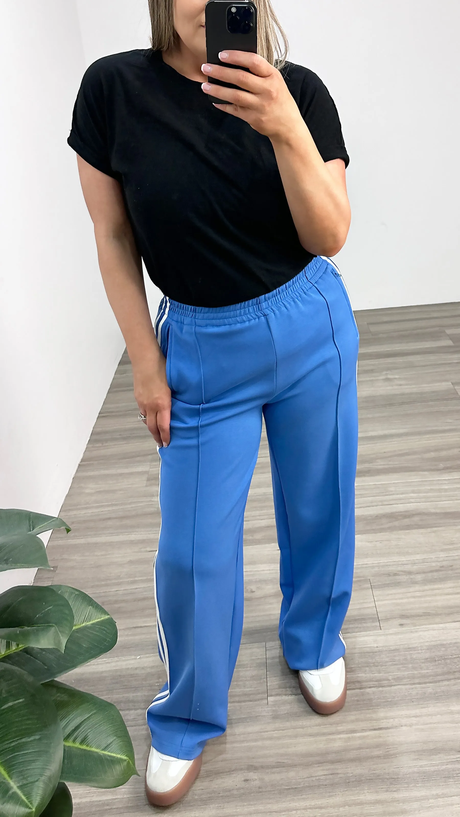Feather   Noise Noah Wide Pant Blue Stripe