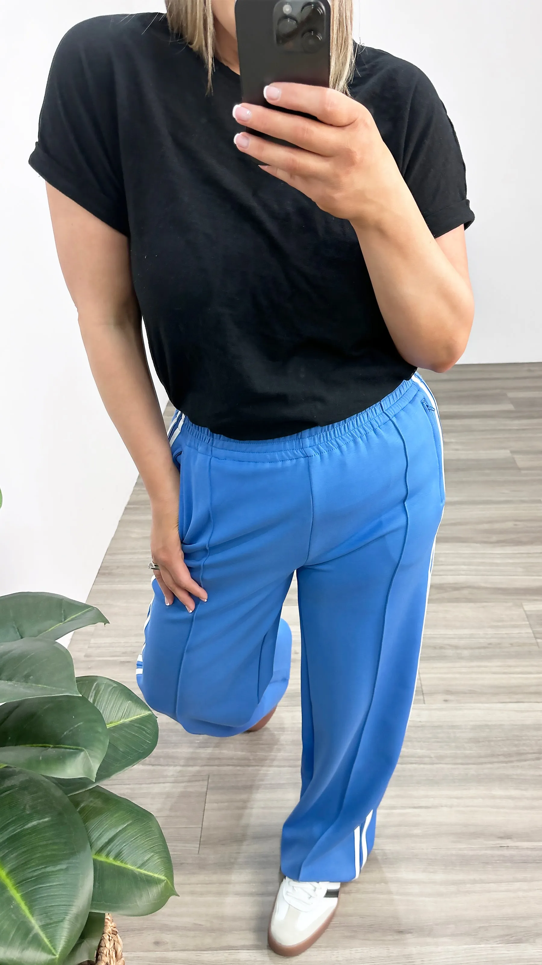 Feather   Noise Noah Wide Pant Blue Stripe