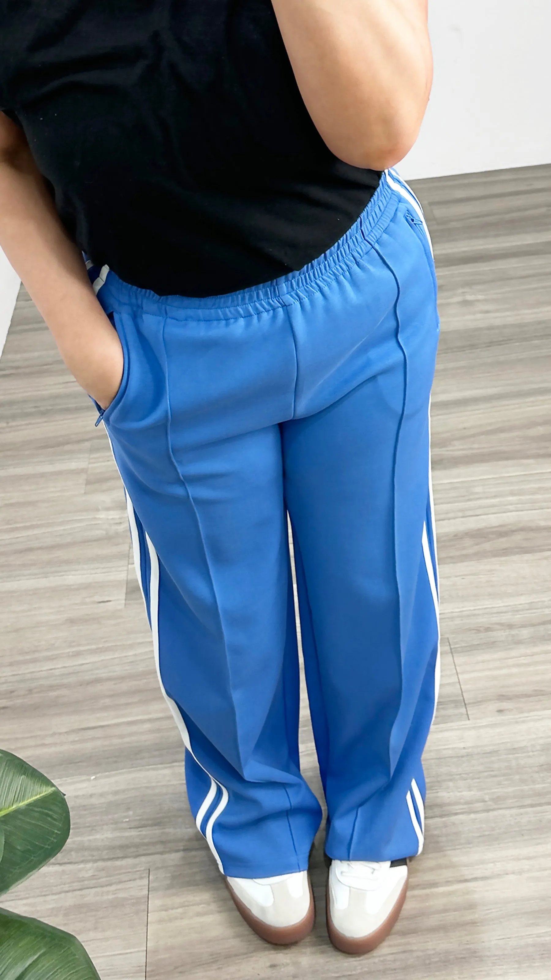 Feather   Noise Noah Wide Pant Blue Stripe