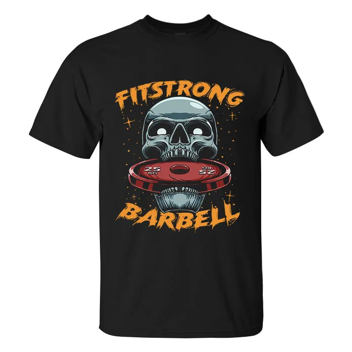 Fitstrong Barbell Printed Men's T-shirt