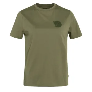 Fjallraven Womens Fox Boxy Logo T-Shirt Green
