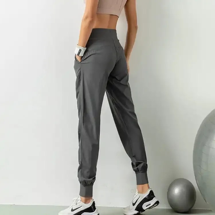 Flicker High-Rise Drawstring Ruched Jogger Pants
