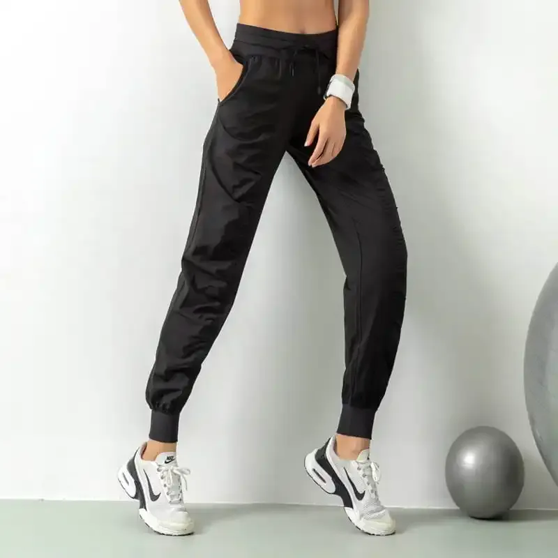 Flicker High-Rise Drawstring Ruched Jogger Pants