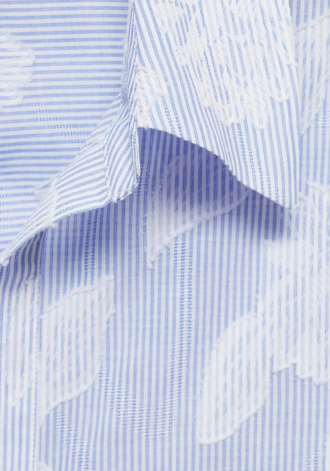 Floral Shirt - Light/pastel Blue