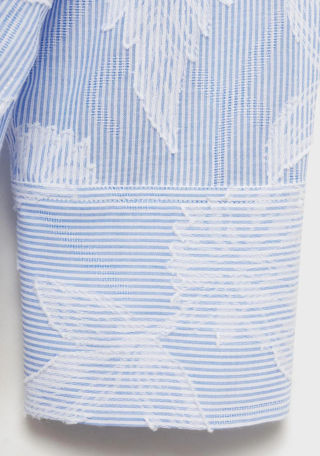 Floral Shirt - Light/pastel Blue