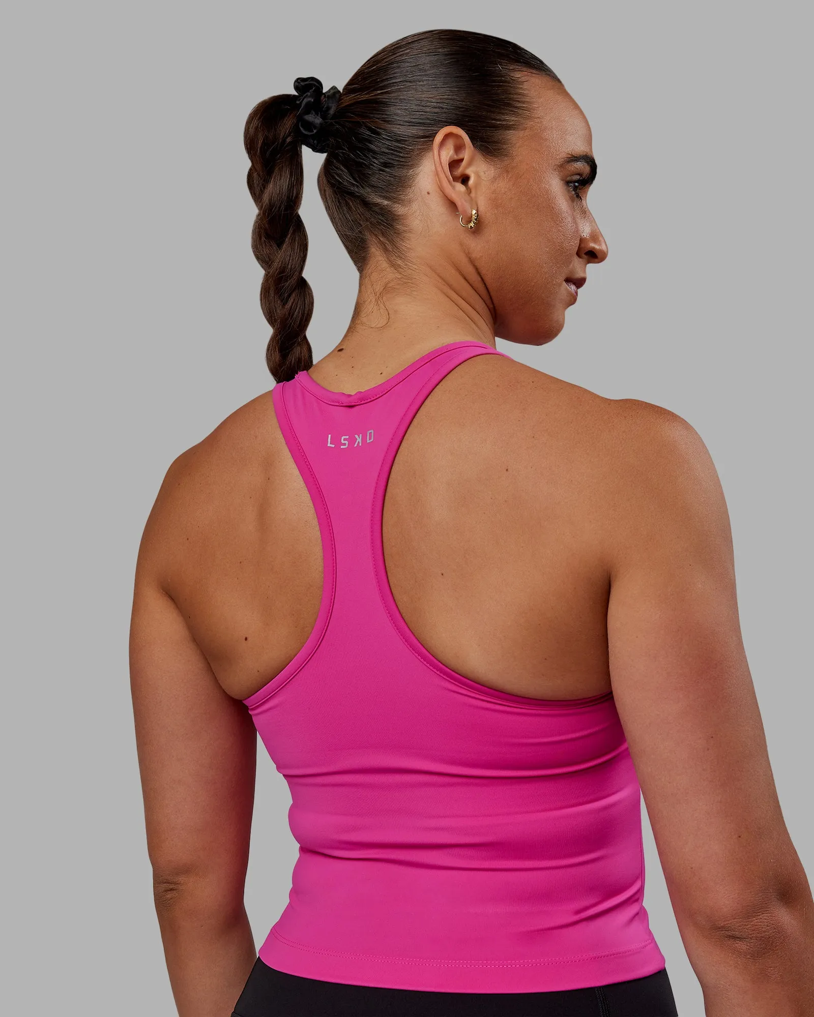 Flow Shelf Bra Performance Tank - Fuchsia Pink